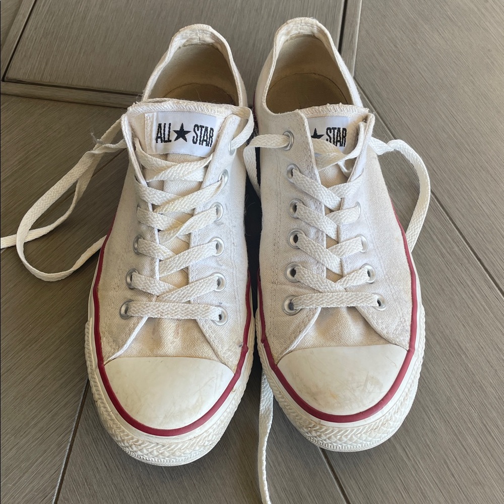 Converse All Star White Canvas Sneakers